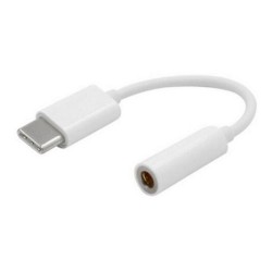 Type-C to 3.5mm Convertor Audio Cable Port Adapter Headphones Connector White